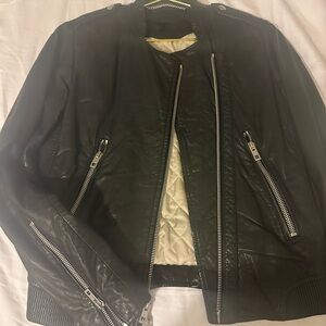 rag & bone Black Leather Jacket
